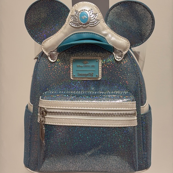 NEW Disney Cruise Line 25th Anniversary Shimmering Seas Loungefly Mini bag - Picture 9 of 12